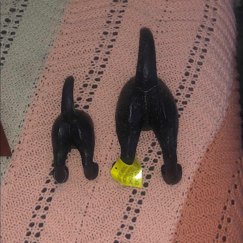 Dog butt coat racks? Lol